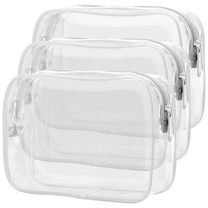 Clear Makeup Bag - 2 Packs Tsa Approved Toiletry Bag For Women Quart Size🐼